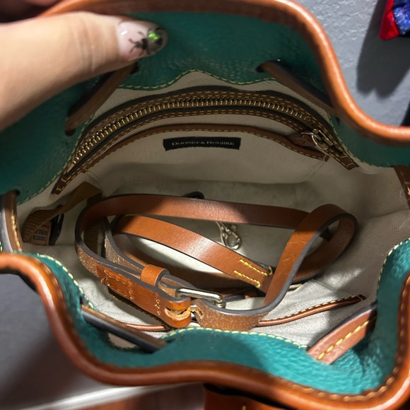 Dooney & Bourke Green Bucket Bag - Picture 2 of 3